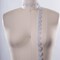 1 Yard 1" Silver Metallic Scalloped Narrow Lace Trim For Garments Or Crafts